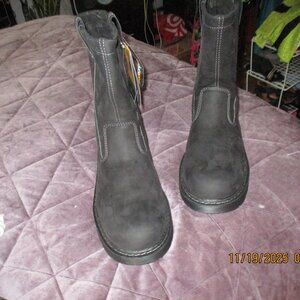 new with tags Herman survivors  men's black leather sz 14 steel toe M